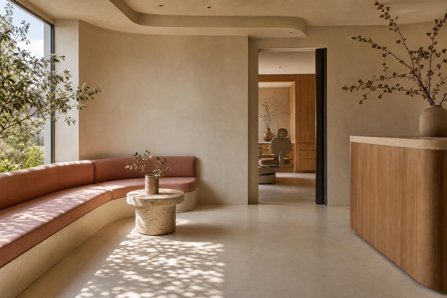 Espacio interior cálido y elegante